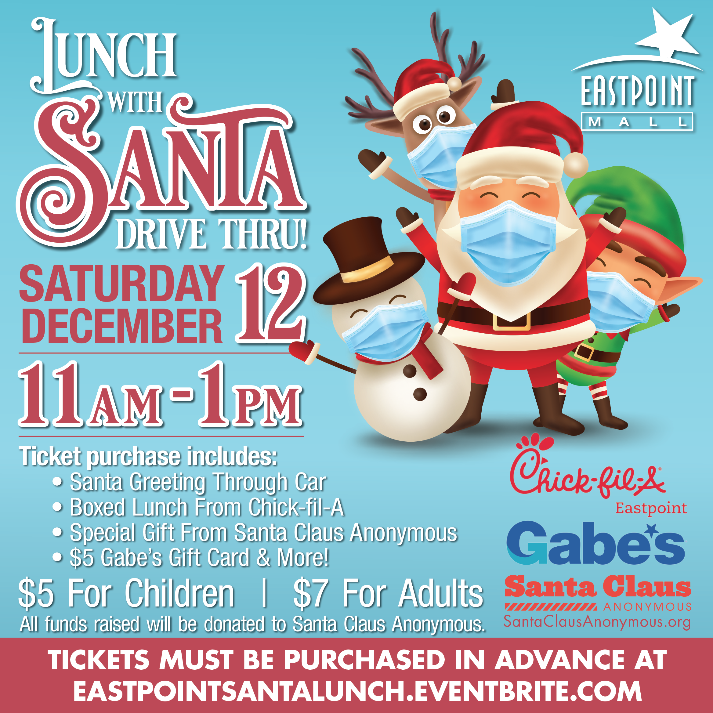 Lunch with Santa Digital Square 111620 png